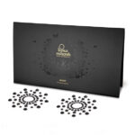 nippies noirs aucollants gouttes de strass disposées en cercles pour sublimer le buste