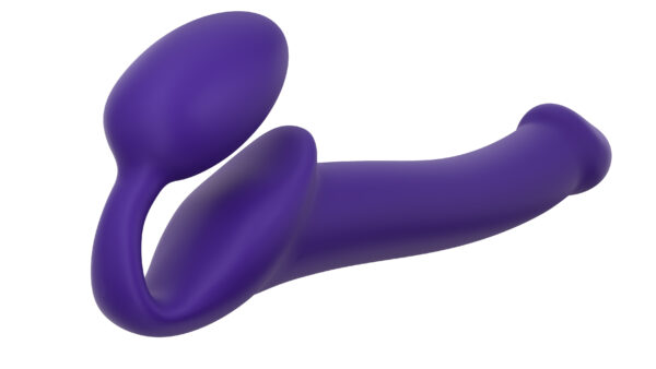 strap-on-me dildo non vibrant utilisable partie insérable sans harnais couleur violette