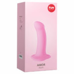 dildo silicone non vibrant amor marque fun factory couleur rose pale