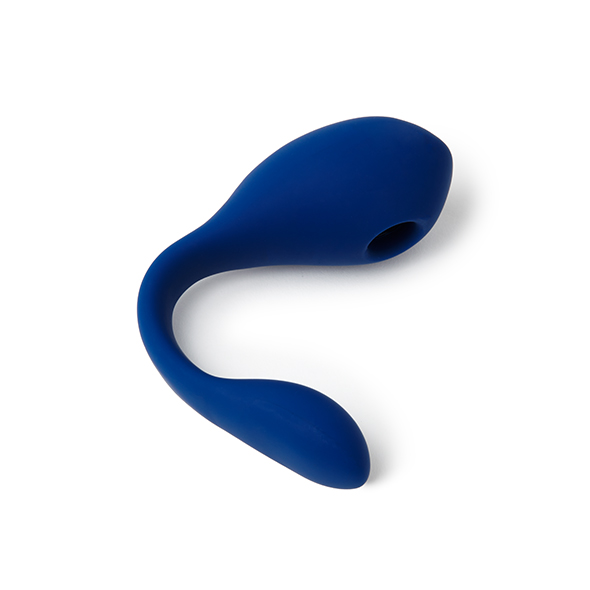 sextoy coco marque puissante air pulsé et vibrations en silicone couleur bleu nuit