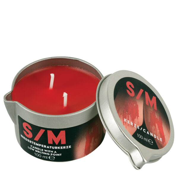 bougie waxplay 100ml boitier métal avec bec verseur cire rouge