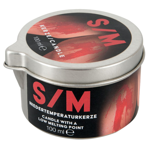 bougie waxplay 100ml boitier métal avec bec verseur cire rouge