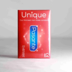 boite de 3 préservatifs externes sans latex lubrifiés de la marque pasante