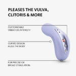 Laya Fun Factory sextoy silicone externe vibrations et tapotements fabriqué en Allemagne couleurs : violet pastel ou vert sauge pastel