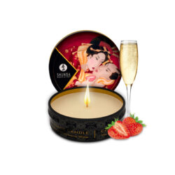 Mini bougie de massage à la fraise