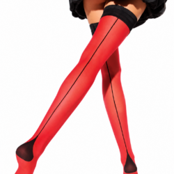Bas Mon Aimée Rosso Nero
